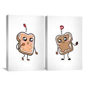 Love Sandwich Canvas Art Clock Canvas