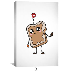 Love Sandwich Canvas Art Clock Canvas