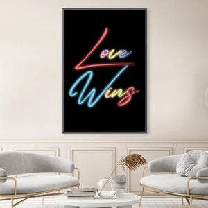 Love Wins Canvas Art Clock Canvas