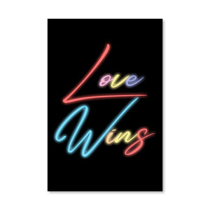 Love Wins Canvas Art Clock Canvas
