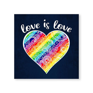 Lovely Love Canvas Art Clock Canvas