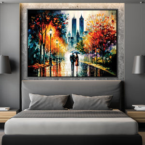 Lovely Strolls Canvas Art Clock Canvas