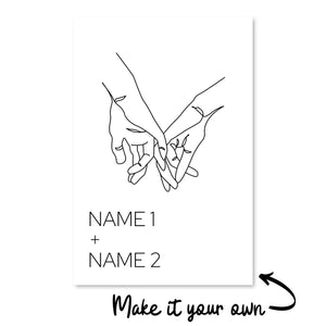 Loving Hands Canvas Art Clock Canvas