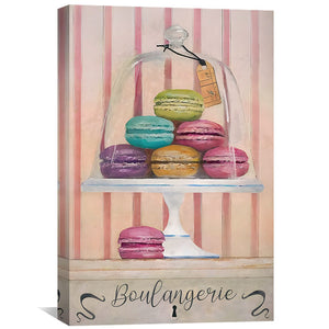 Macaroon Display Canvas Art Clock Canvas
