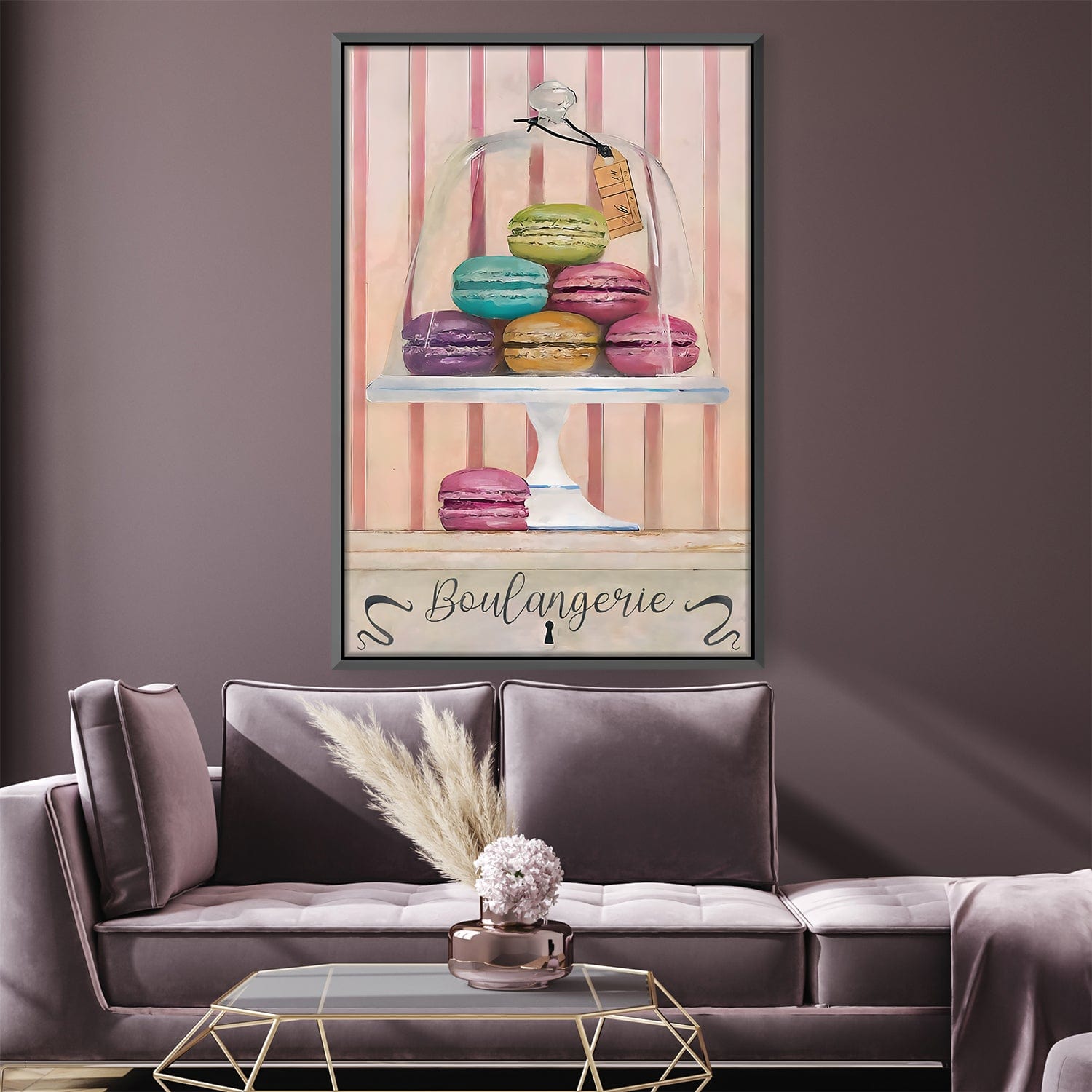 Macaroon Display Canvas Art Clock Canvas