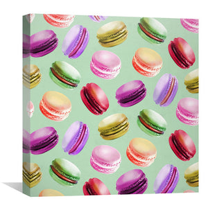 Macaroon Frenzy Canvas Art Clock Canvas
