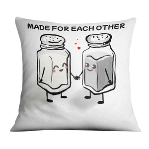 Made for Each Other Cushion Cushion Cushion Square Clock Canvas