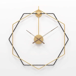 Magelio Clock Gold & Black / 50cm Clock Canvas