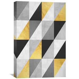 Marble and Gold Art I Canvas Art 30 x 45cm / Unframed Canvas Print Clock Canvas