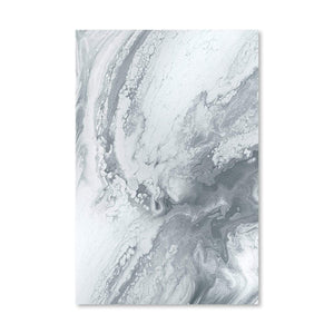 Marble Grey Canvas Art Clock Canvas