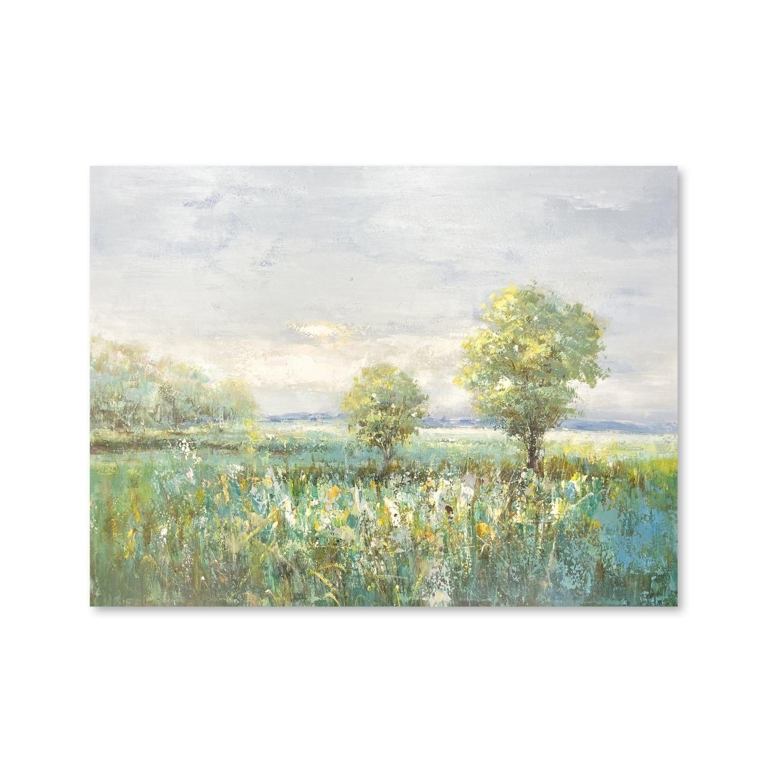Meadow Days Oil Painting Oil Clock Canvas