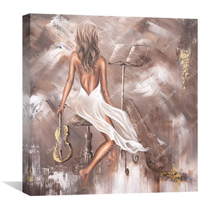 Mellifluous I Canvas Art Clock Canvas