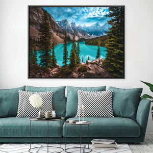 Memories of Moraine Canvas Art 45 x 30cm / Unframed Canvas Print Clock Canvas