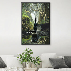 Mentality Canvas Art Clock Canvas