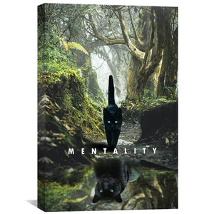 Mentality Canvas Art 30 x 45cm / Standard Gallery Wrap Clock Canvas