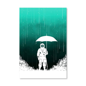 Meteor Shower Canvas Art Clock Canvas