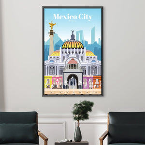 Mexico Canvas - Studio 324 Art Clock Canvas