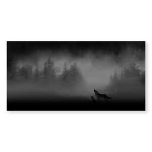 Midnight Wolves Canvas Art Clock Canvas