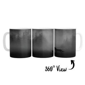 Midnight Wolves Mug Mug White Clock Canvas