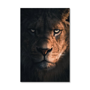 Mighty Lion Canvas Art Clock Canvas