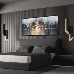 Millennium Cityscape Canvas Art Clock Canvas