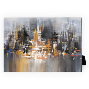 Millennium CItyscape Desktop Canvas Desktop Canvas 18 x 13cm Clock Canvas