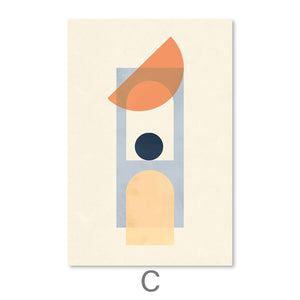 Minimal Architecture I Canvas Art Clock Canvas