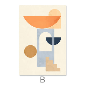 Minimal Architecture I Canvas Art Clock Canvas