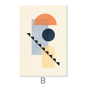 Minimal Architecture II Canvas Art B / 30 x 45cm / Unframed Canvas Print Clock Canvas