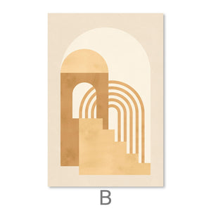 Minimal Architecture III Canvas Art Clock Canvas