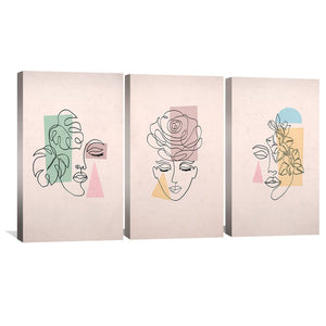 Minimal Beauty Canvas Art Clock Canvas