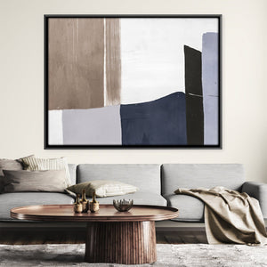 Minimal Emote Canvas Art Clock Canvas