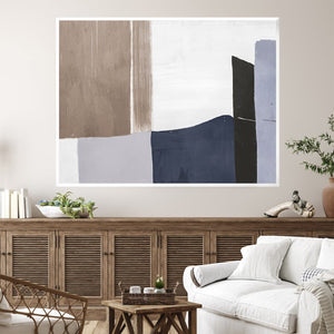 Minimal Emote Canvas Art Clock Canvas