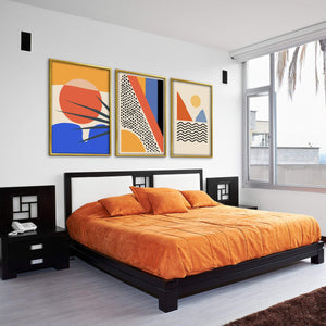 Minimal Paradise Canvas Art Clock Canvas