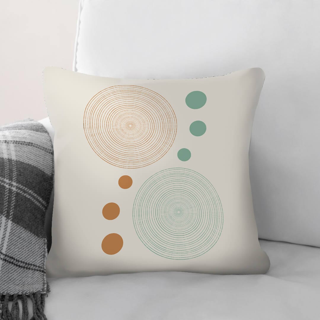 Minimal Shapes A Cushion Cushion 45 x 45cm Clock Canvas