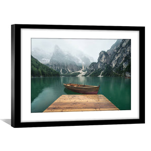 Misty Docks Print Art 45 x 30cm / Unframed Print Clock Canvas