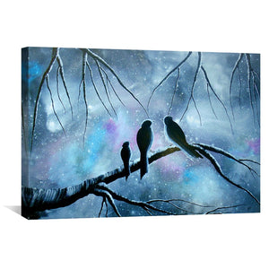 Misty Morning Canvas Art Clock Canvas