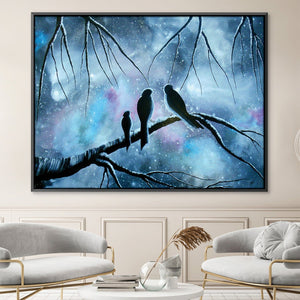 Misty Morning Canvas Art 45 x 30cm / Unframed Canvas Print Clock Canvas