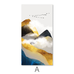 Misty Mountain Canvas Art A / 50 x 25cm / No Board - Canvas Print Only Clock Canvas
