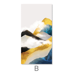 Misty Mountain Canvas Art B / 50 x 25cm / No Board - Canvas Print Only Clock Canvas