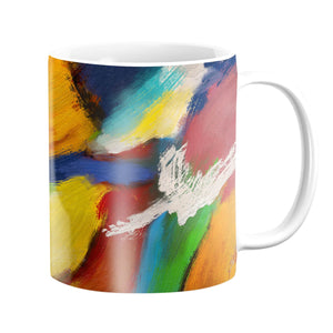 Mixed Paint Mug Mug White Clock Canvas