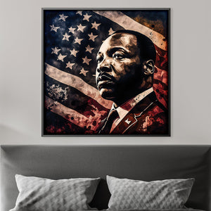 MLK Canvas Art Clock Canvas