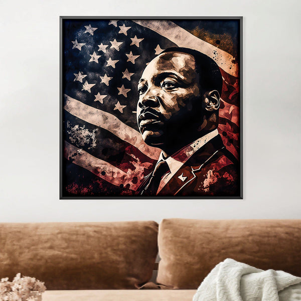 Martin Luther King Art Print, MLK Canvas