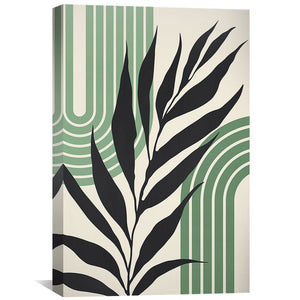 Modern Floral Set 12 Canvas Art Clock Canvas