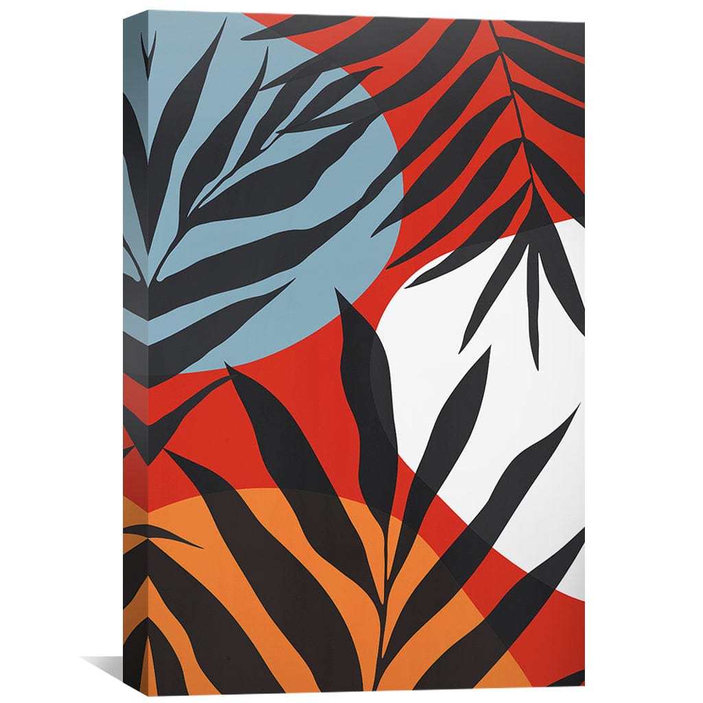 Modern Floral Set 2 Canvas Art Clock Canvas
