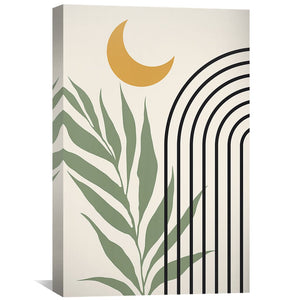 Modern Floral Set 7 Canvas Art Clock Canvas