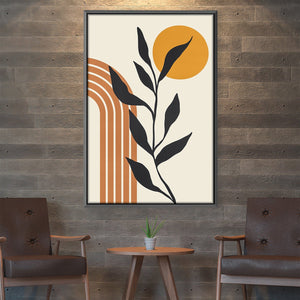 Modern Floral Set 9 Canvas Art 30 x 45cm / Unframed Canvas Print Clock Canvas