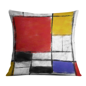 Modern Mondrian Cushion Cushion Cushion Square Clock Canvas