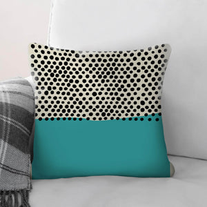 Modern Ocean B Cushion Cushion Cushion Square Clock Canvas