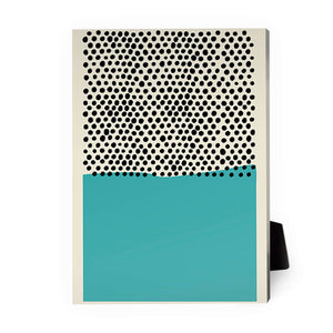 Modern Ocean B Desktop Canvas Desktop Canvas 18 x 13cm Clock Canvas